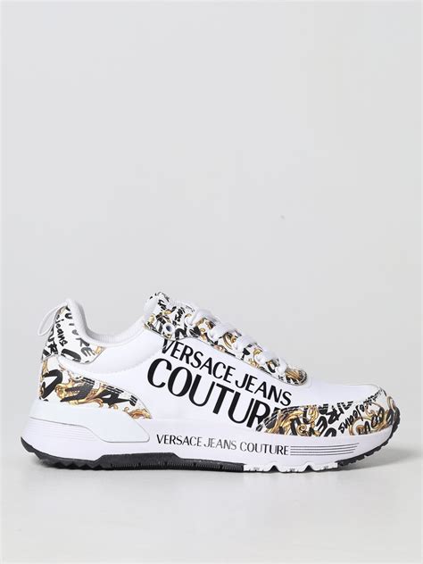 versace couture white sneakers